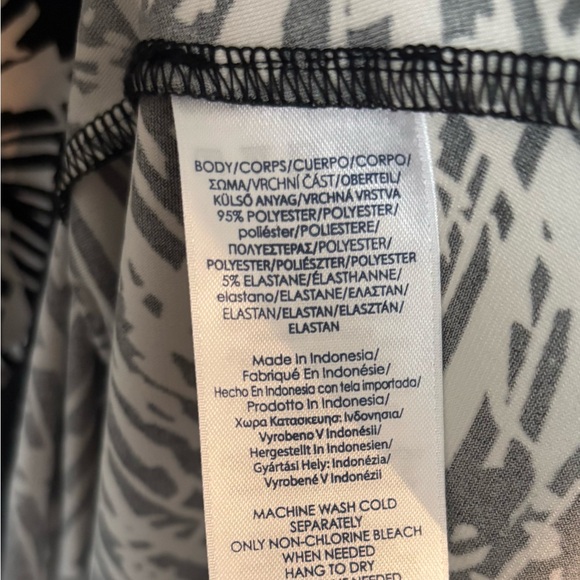 Chaps Knee Length Fit and Flare Black & White Dress XL - Picture 10 of 10